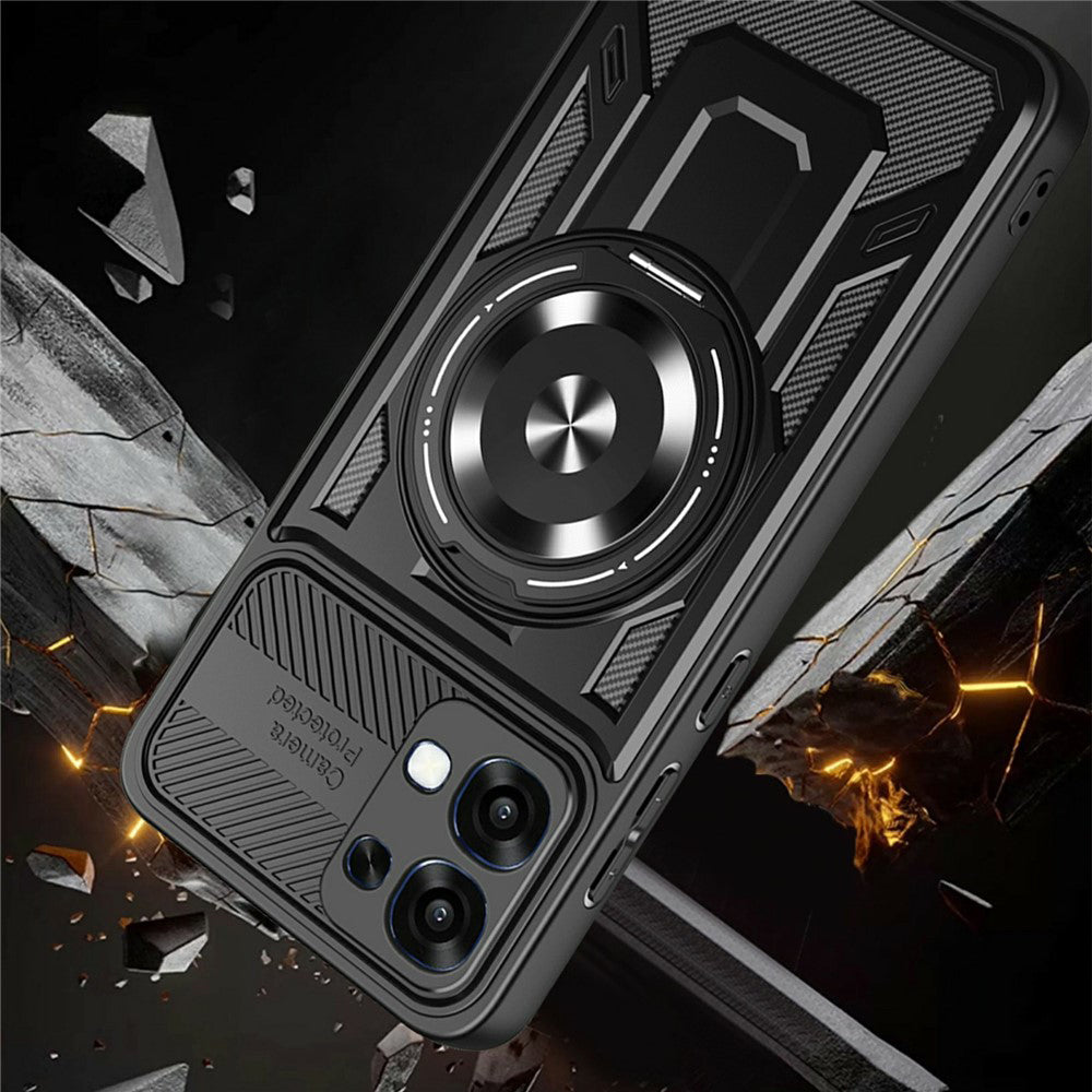 Case for Oppo A6 Pro 5G / A6 Pro 4G, Techsuit, RuggedCam, Purple