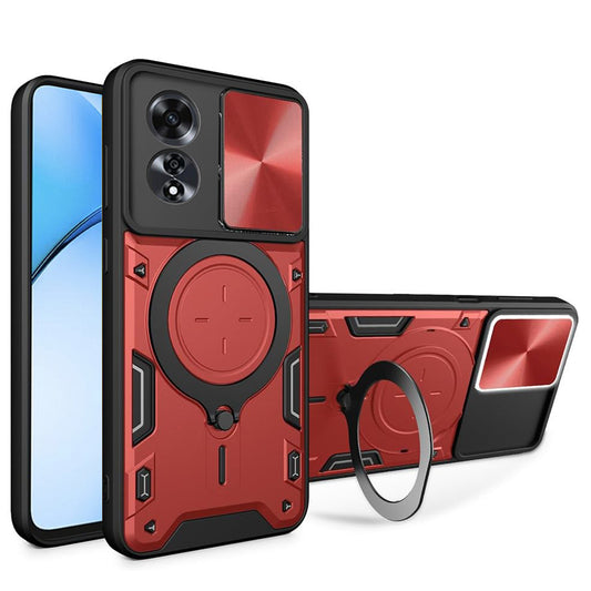 Θήκη για Oppo A60, Techsuit, CamGuard Pro, Κόκκινο
