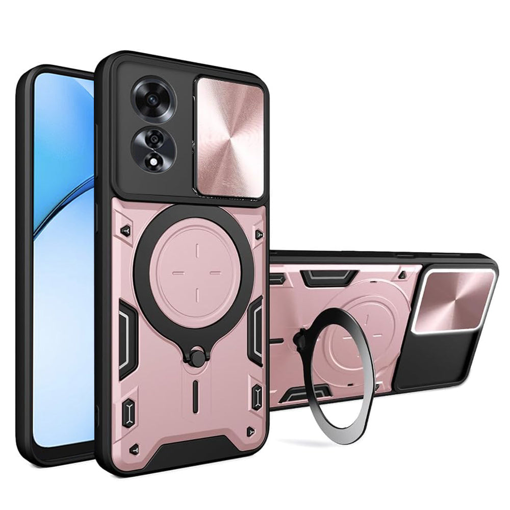 Θήκη για Oppo A60, Techsuit, CamGuard Pro, Ροζ Χρυσό