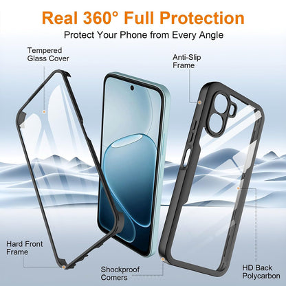 Θήκη για Oppo A6k 4G / A6x 4G / A6x, Techsuit, ColorVerse 360, Μαύρο