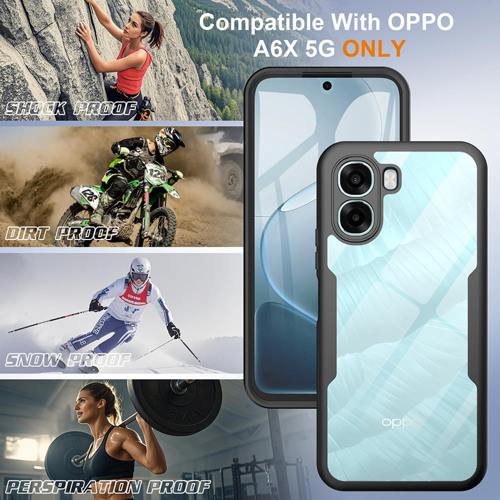 Θήκη για Oppo A6k 4G / A6x 4G / A6x, Techsuit, ColorVerse 360, Μαύρο