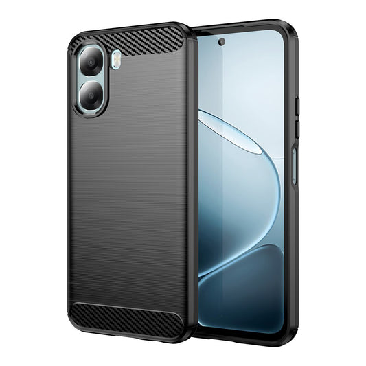 Θήκη για Oppo A6x 4G / A6x, Techsuit, Καρμπόν, Μαύρη