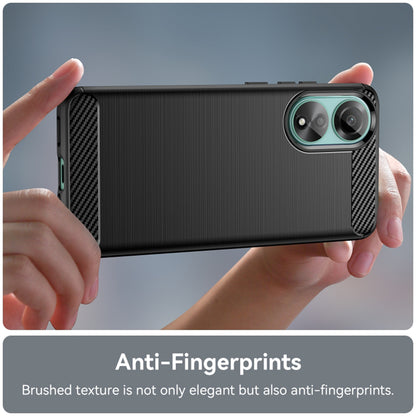Case for Oppo A78 4G, Techsuit, Carbon, Black