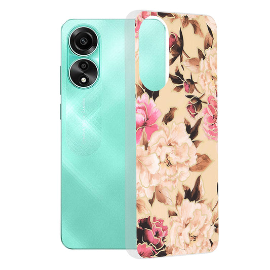 Θήκη για Oppo A78 4G, Techsuit, Marble, Μπεζ