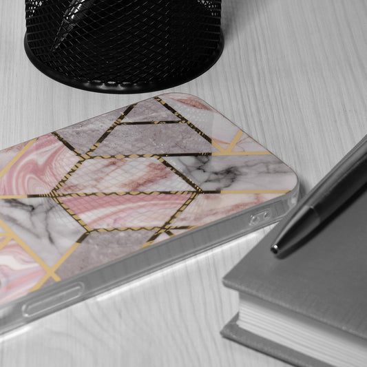 Θήκη για Oppo A78 4G, Techsuit, Marble, Ροζ