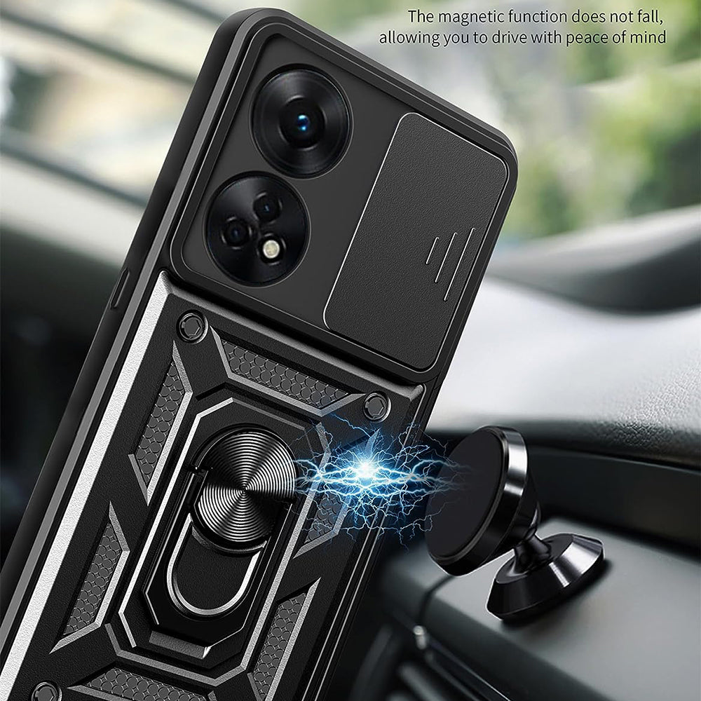 Θήκη για Oppo A98, Techsuit, CamShield, Μαύρη