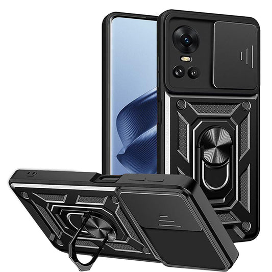 Θήκη για Oppo Reno10 / Reno10 Pro, Techsuit, CamShield, Μαύρο