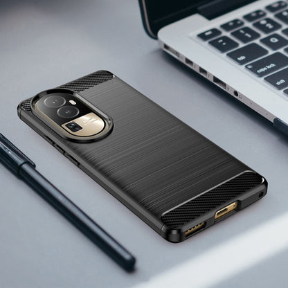 Θήκη για Oppo Reno10 / Reno10 Pro, Techsuit, Carbon, Μαύρο