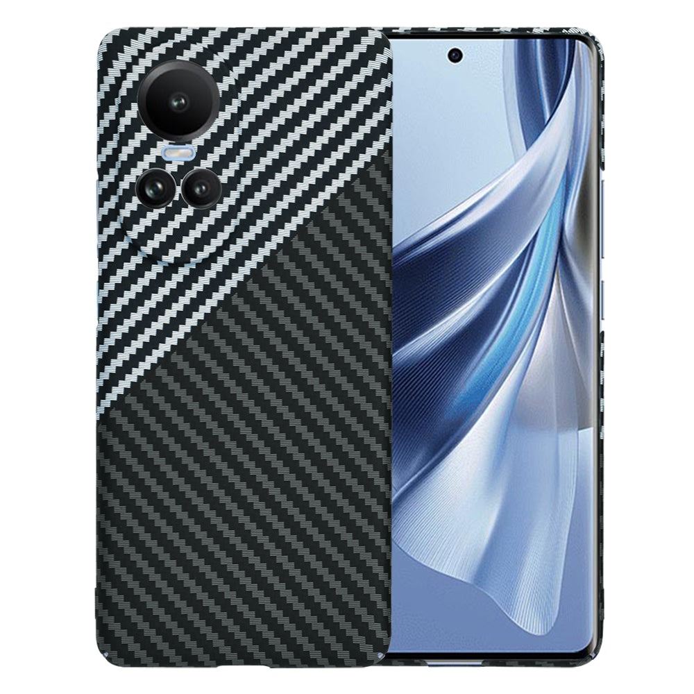 Θήκη για Oppo Reno10 / Reno10 Pro, Techsuit, Carbonite FiberShell, Μαύρο Γκρι