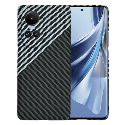 Θήκη για Oppo Reno10 / Reno10 Pro, Techsuit, Carbonite FiberShell, Μαύρο Γκρι