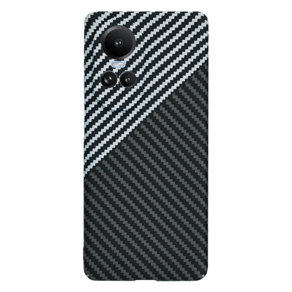 Θήκη για Oppo Reno10 / Reno10 Pro, Techsuit, Carbonite FiberShell, Μαύρο Γκρι