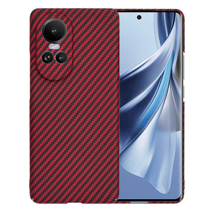 Θήκη για Oppo Reno10 / Reno10 Pro, Techsuit, Carbonite FiberShell, Κόκκινο