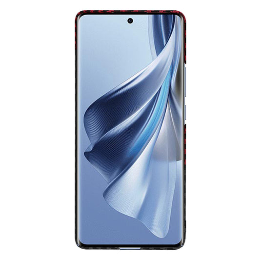 Θήκη για Oppo Reno10 / Reno10 Pro, Techsuit, Carbonite FiberShell, Μαύρο Κόκκινο