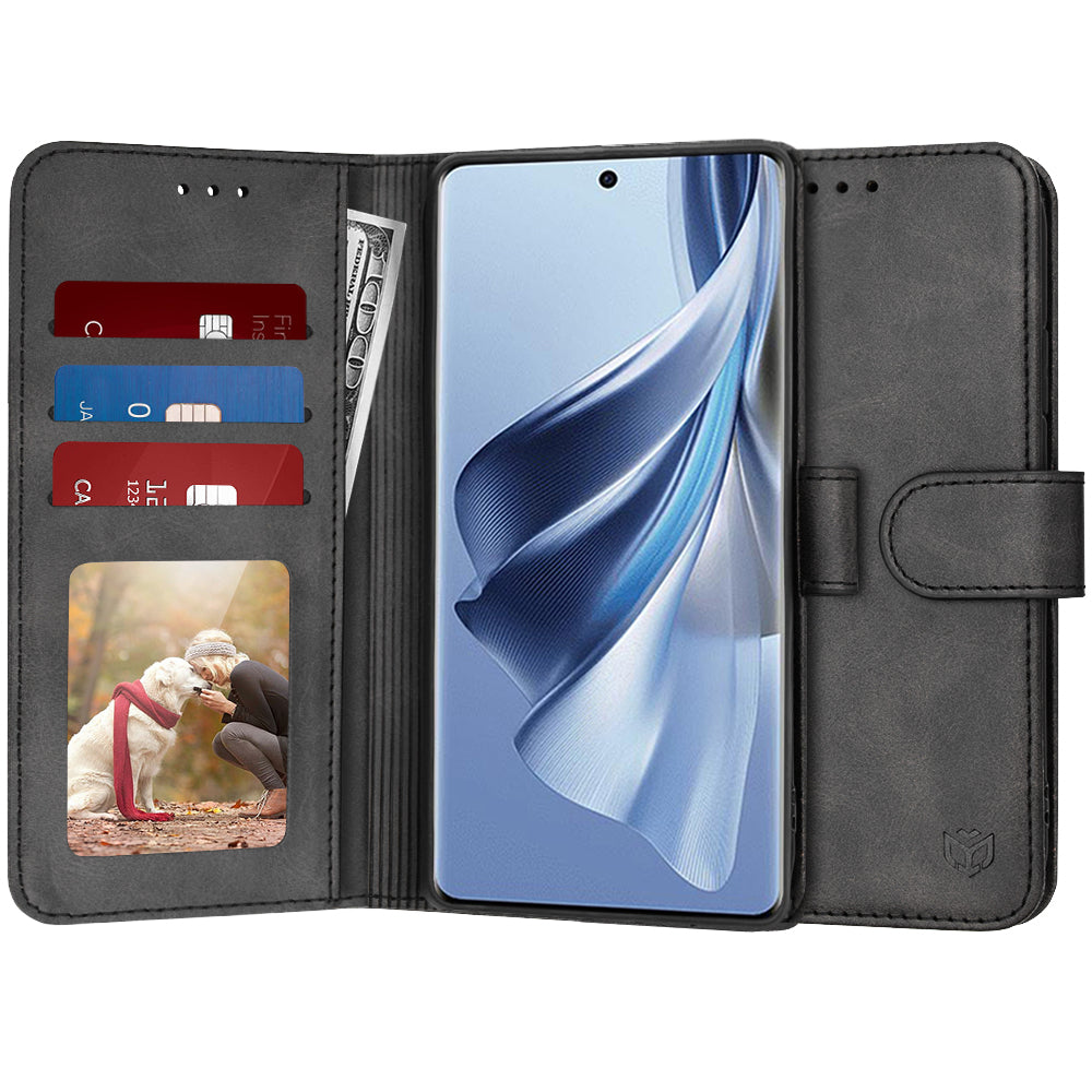 Θήκη για Oppo Reno10 / Reno10 Pro, Techsuit, Diary Book, Μαύρη