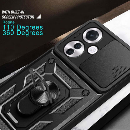 Case for Oppo Reno11 F, Techsuit, CamShield, Black