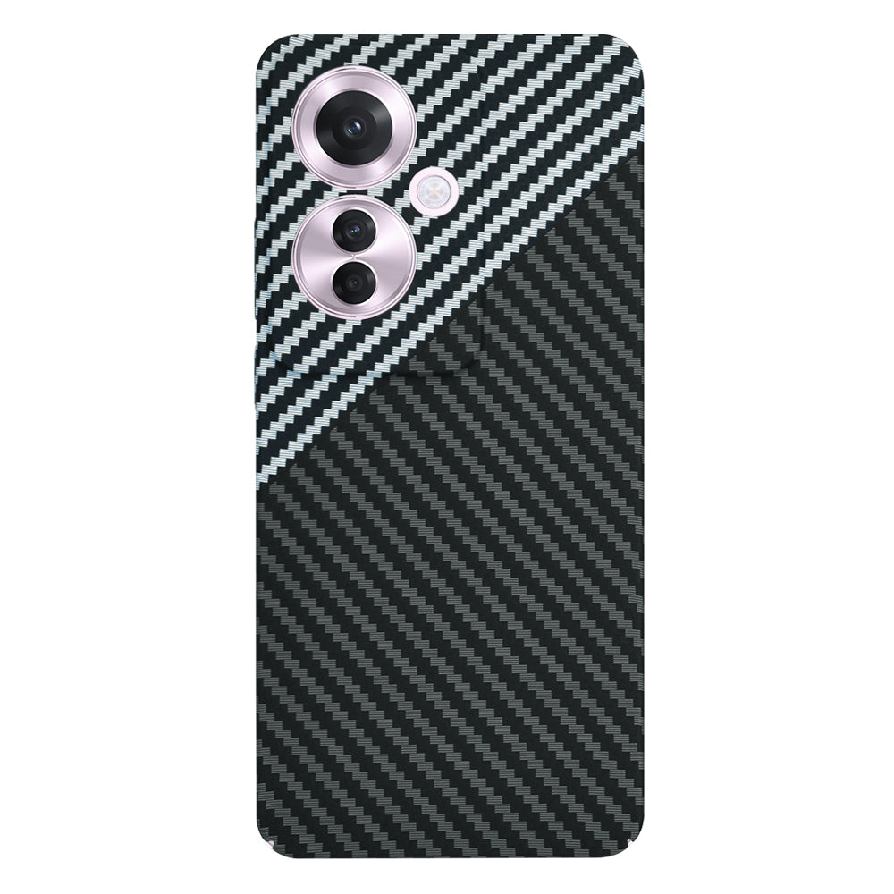 Case for Oppo Reno11 F, Techsuit, Carbonite FiberShell, Black Gray