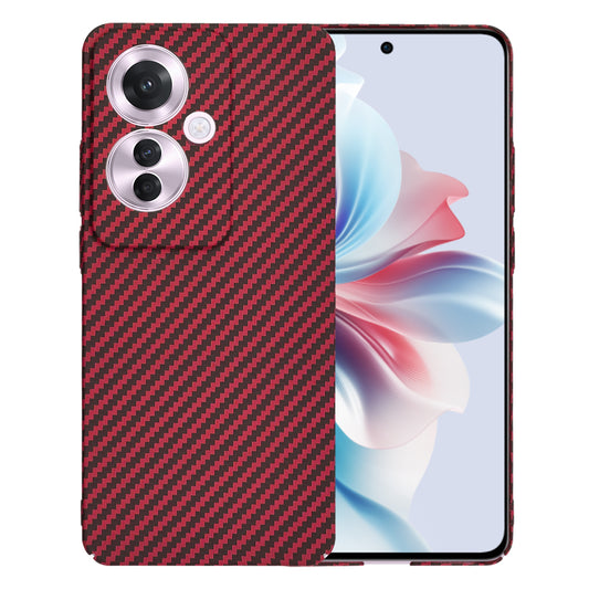 Θήκη για Oppo Reno11 F, Techsuit, Carbonite FiberShell, Κόκκινο