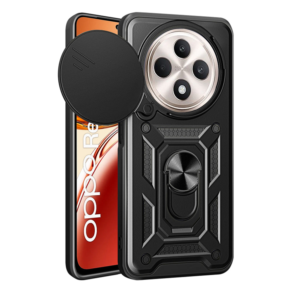 Θήκη για Oppo Reno12 FS 5G / Reno12 FS 4G / Reno12 F 4G / Reno12 F, Techsuit, CamShield, Μαύρο