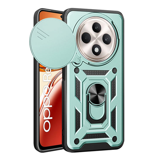 Θήκη για Oppo Reno12 FS 5G / Reno12 FS 4G / Reno12 F 4G / Reno12 F, Techsuit, CamShield, Πράσινο