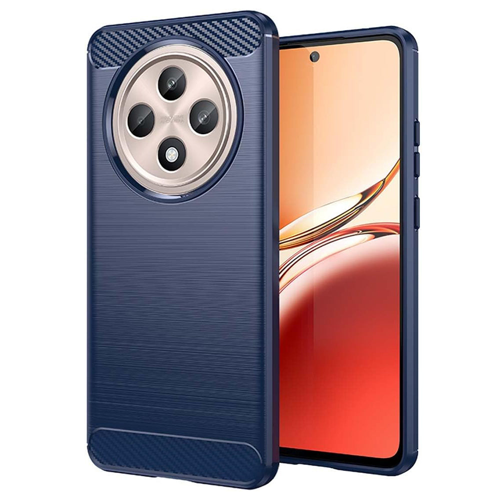 Θήκη για Oppo Reno12 FS 5G / Reno12 FS 4G / Reno12 F 4G / Reno12 F, Techsuit, Carbon, Μπλε