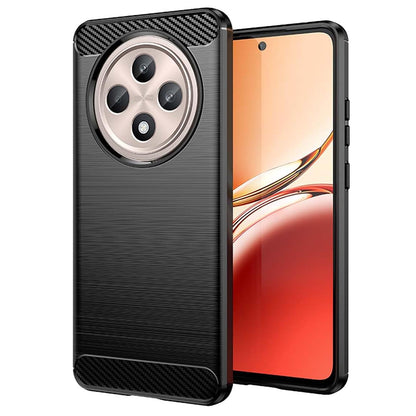 Θήκη για Oppo Reno12 FS 5G / Reno12 FS 4G / Reno12 F 4G / Reno12 F, Techsuit, Carbon, Μαύρη