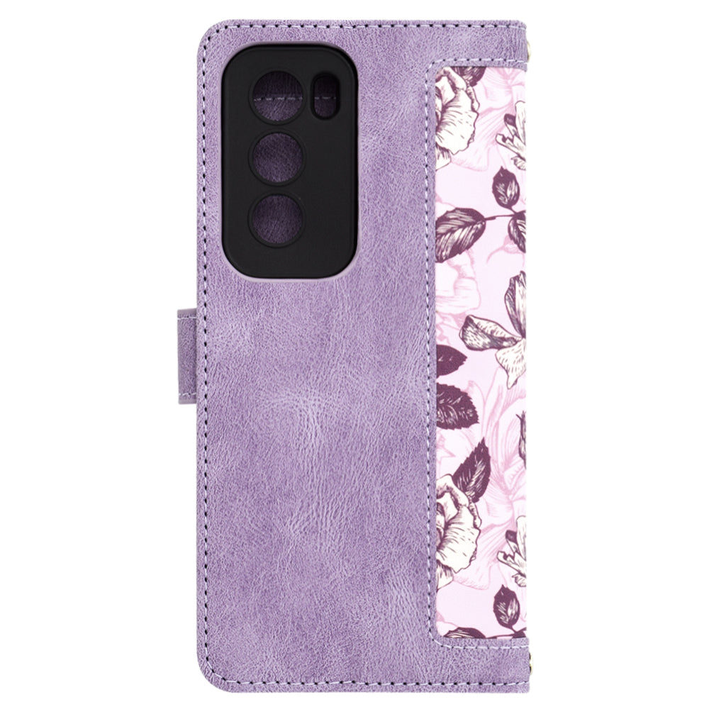 Case for Oppo Reno12 Pro, Techsuit, FlipCraft, Purple