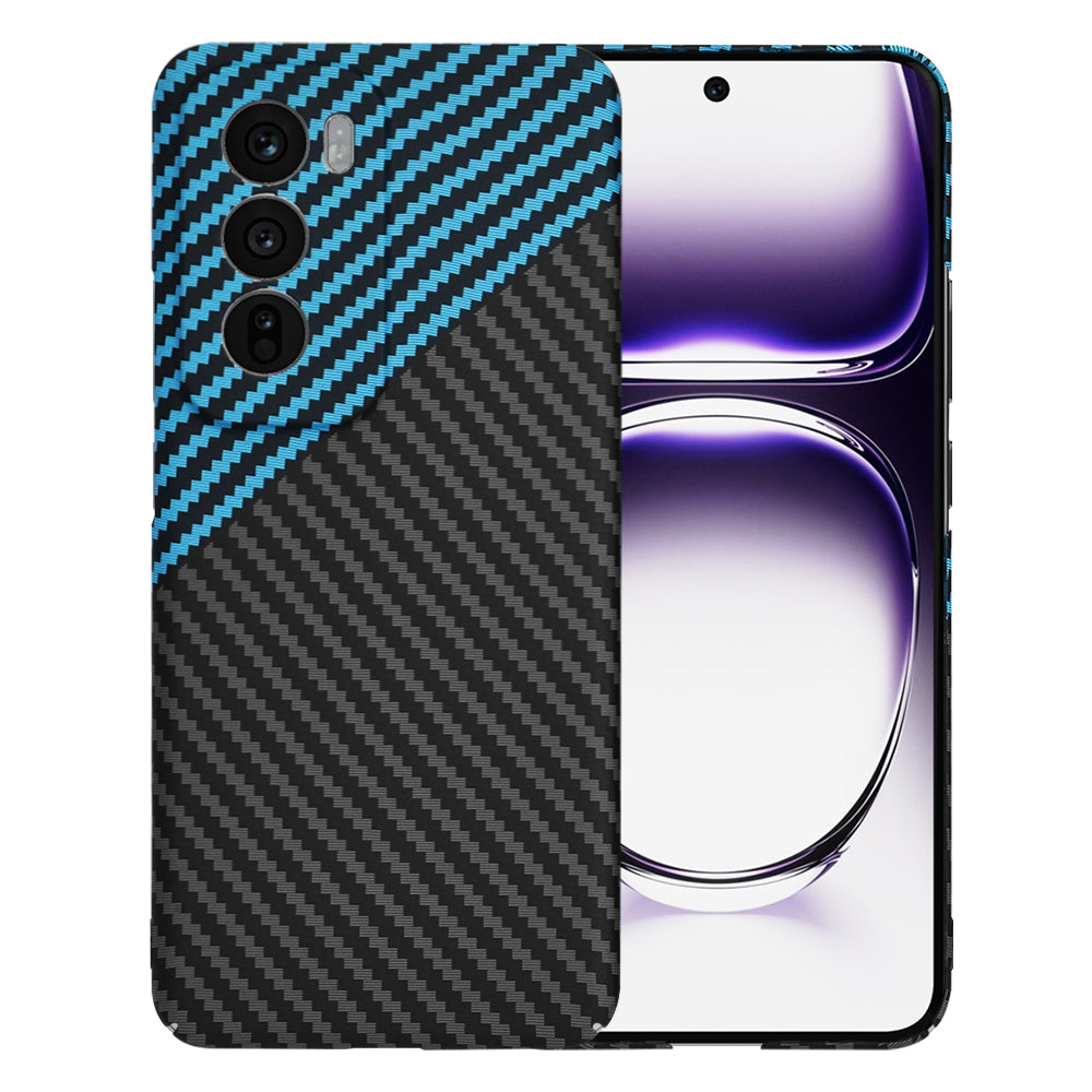 Case for Oppo Reno12, Techsuit, Carbonite FiberShell, Black Blue