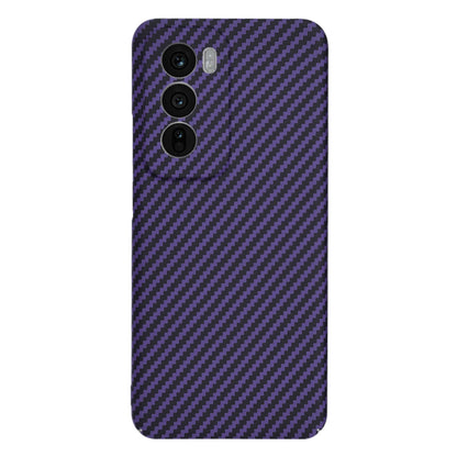 Θήκη για Oppo Reno12, Techsuit, Carbonite FiberShell, Μωβ