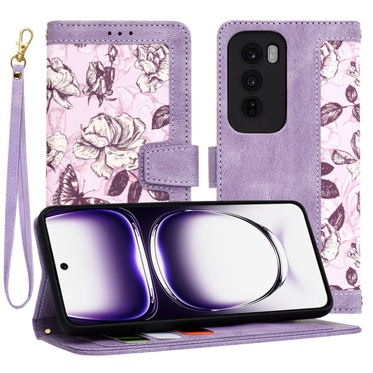 Θήκη για Oppo Reno12, Techsuit, FlipCraft, Μωβ