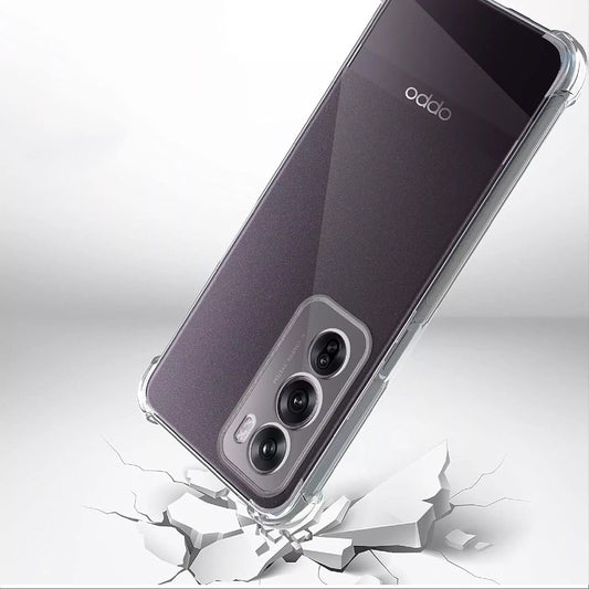 Θήκη για Oppo Reno12, Techsuit, Ανθεκτική σε Κρούσεις Διαφανής, Διάφανη