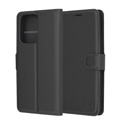 Θήκη για Oppo Reno13 FS 5G / Reno13 F 4G / Reno13 F, Techsuit, Δερμάτινο Φολιο, Μαύρο