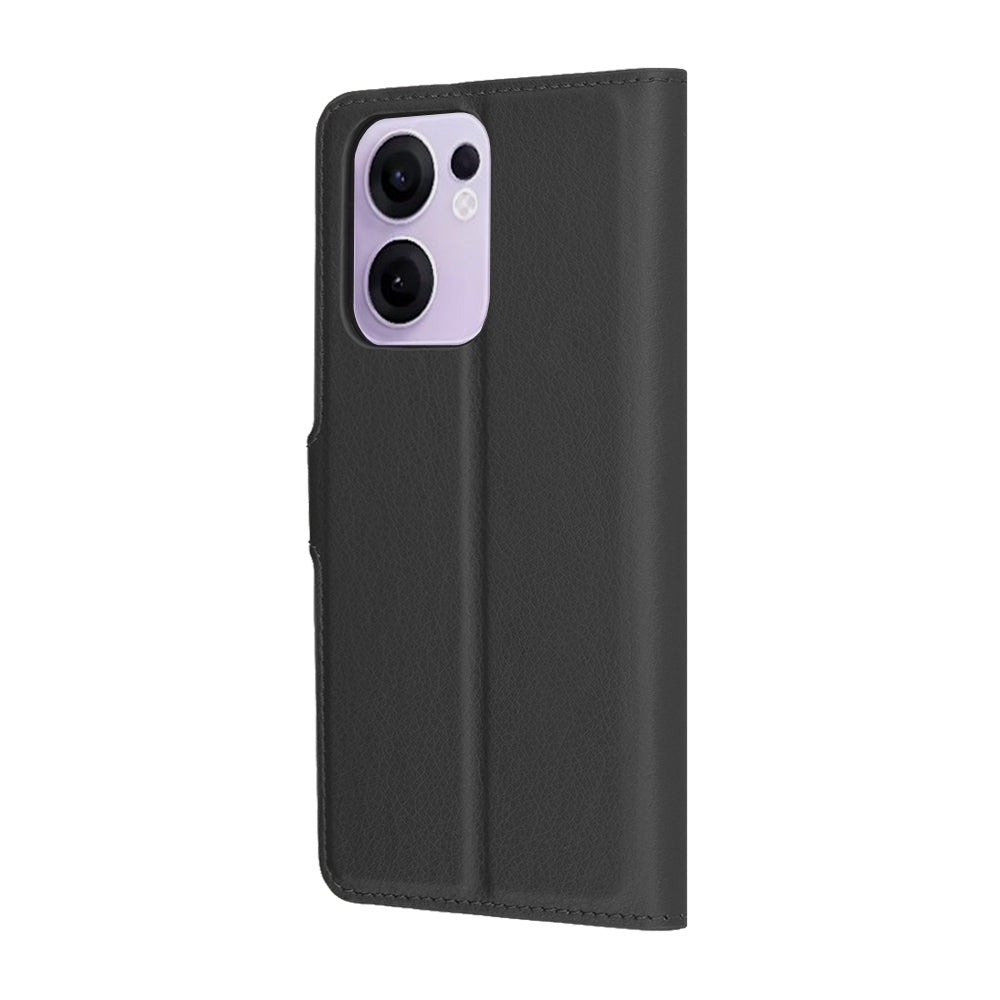 Θήκη για Oppo Reno13 FS 5G / Reno13 F 4G / Reno13 F, Techsuit, Δερμάτινο Φολιο, Μαύρο