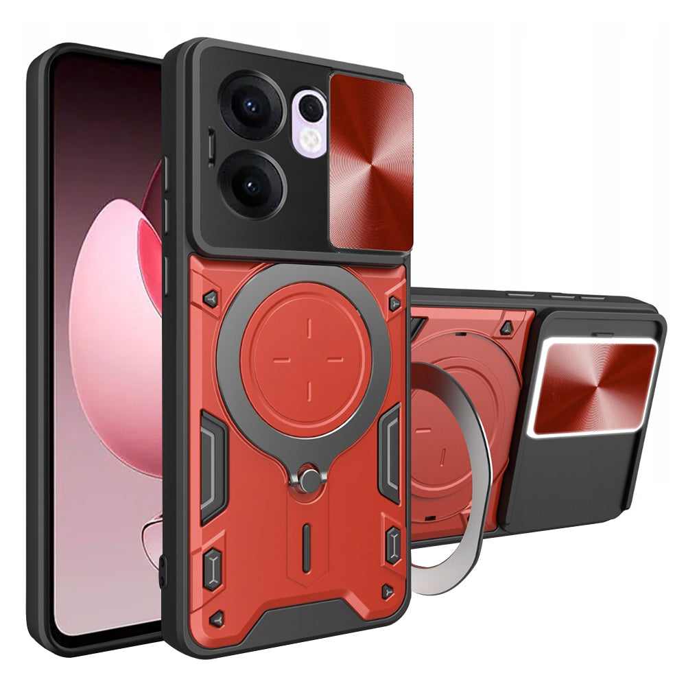 Θήκη για Oppo Reno13 FS 5G / Reno13 F 4G / Reno13 F, Techsuit, CamGuard Pro, Κόκκινο