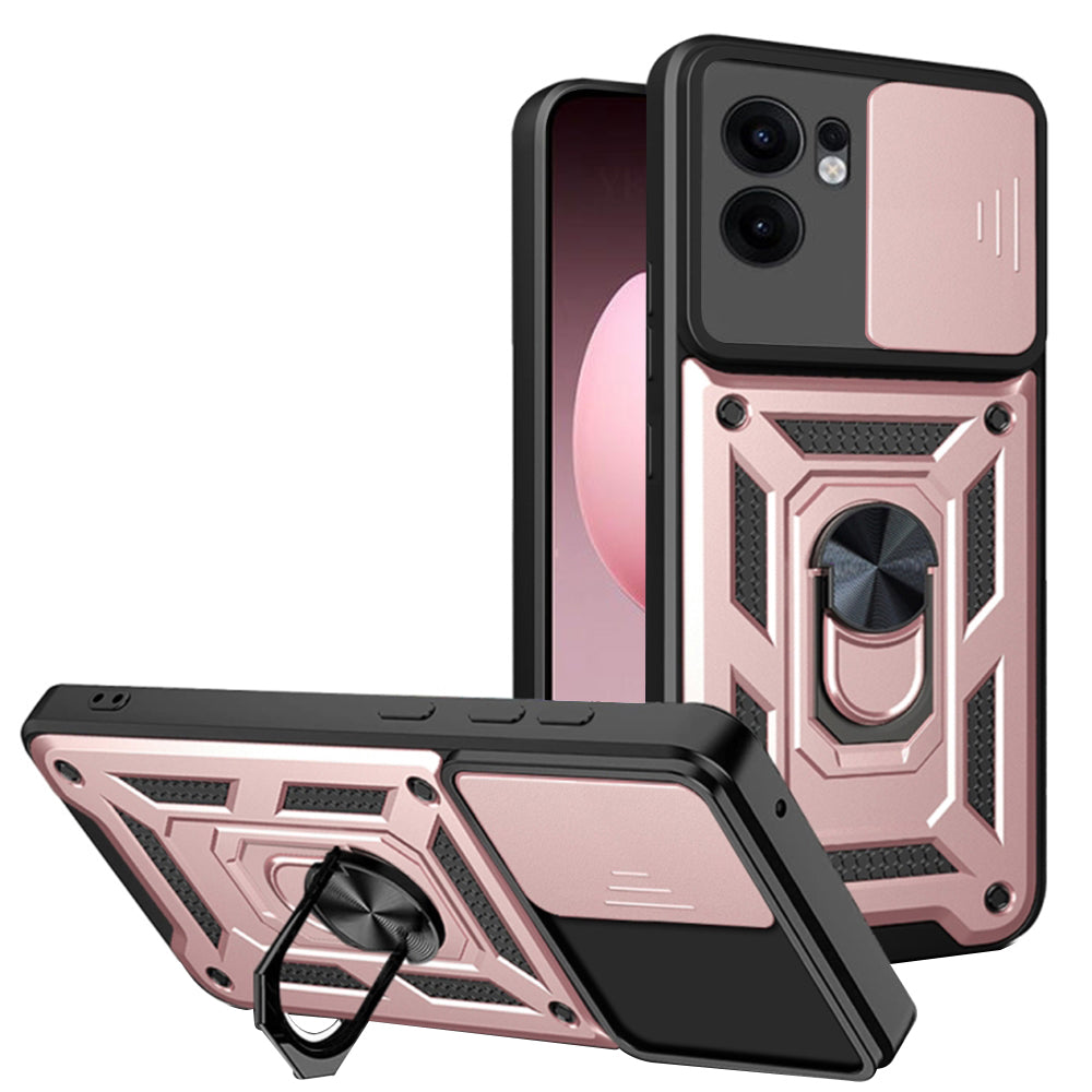 Θήκη για Oppo Reno13 FS 5G / Reno13 F 4G / Reno13 F, Techsuit, CamShield, Ροζ