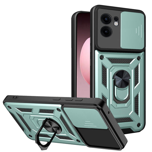 Θήκη για Oppo Reno13 FS 5G / Reno13 F 4G / Reno13 F, Techsuit, CamShield, Πράσινο