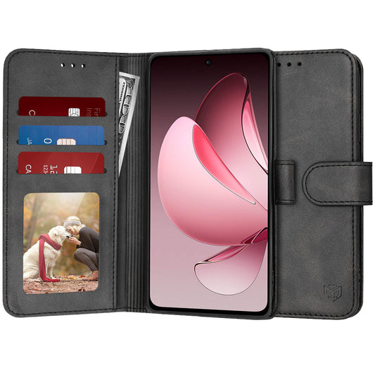 Θήκη για Oppo Reno13 FS 5G / Reno13 F 4G / Reno13 F, Techsuit, Diary Book, Μαύρη