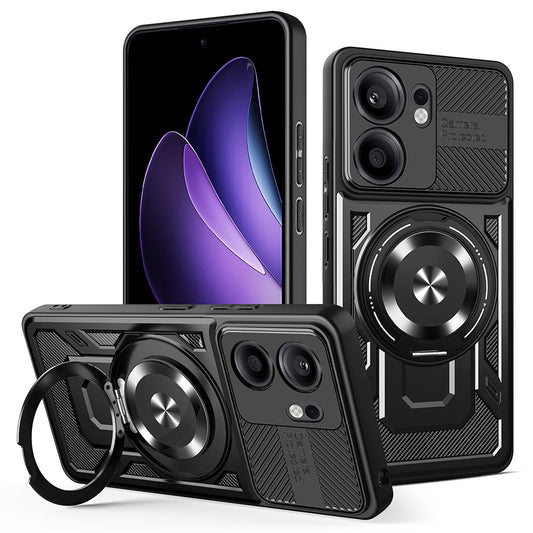 Θήκη για Oppo Reno13 FS 5G / Reno13 F 4G / Reno13 F, Techsuit, RuggedCam, Μαύρο