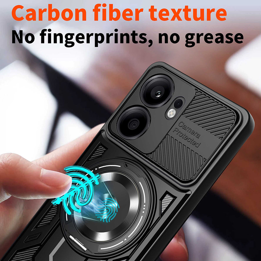 Θήκη για Oppo Reno13 FS 5G / Reno13 F 4G / Reno13 F, Techsuit, RuggedCam, Μαύρο