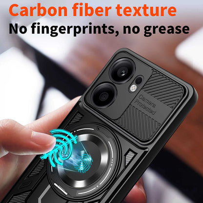 Θήκη για Oppo Reno13 FS 5G / Reno13 F 4G / Reno13 F, Techsuit, RuggedCam, Μαύρο