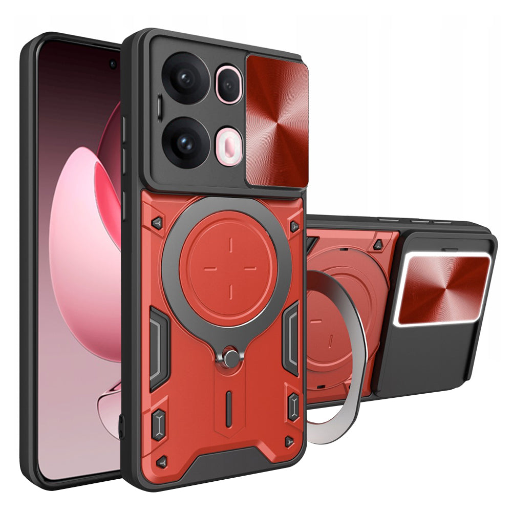 Θήκη για Oppo Reno13 Pro, Techsuit, CamGuard Pro, Κόκκινο