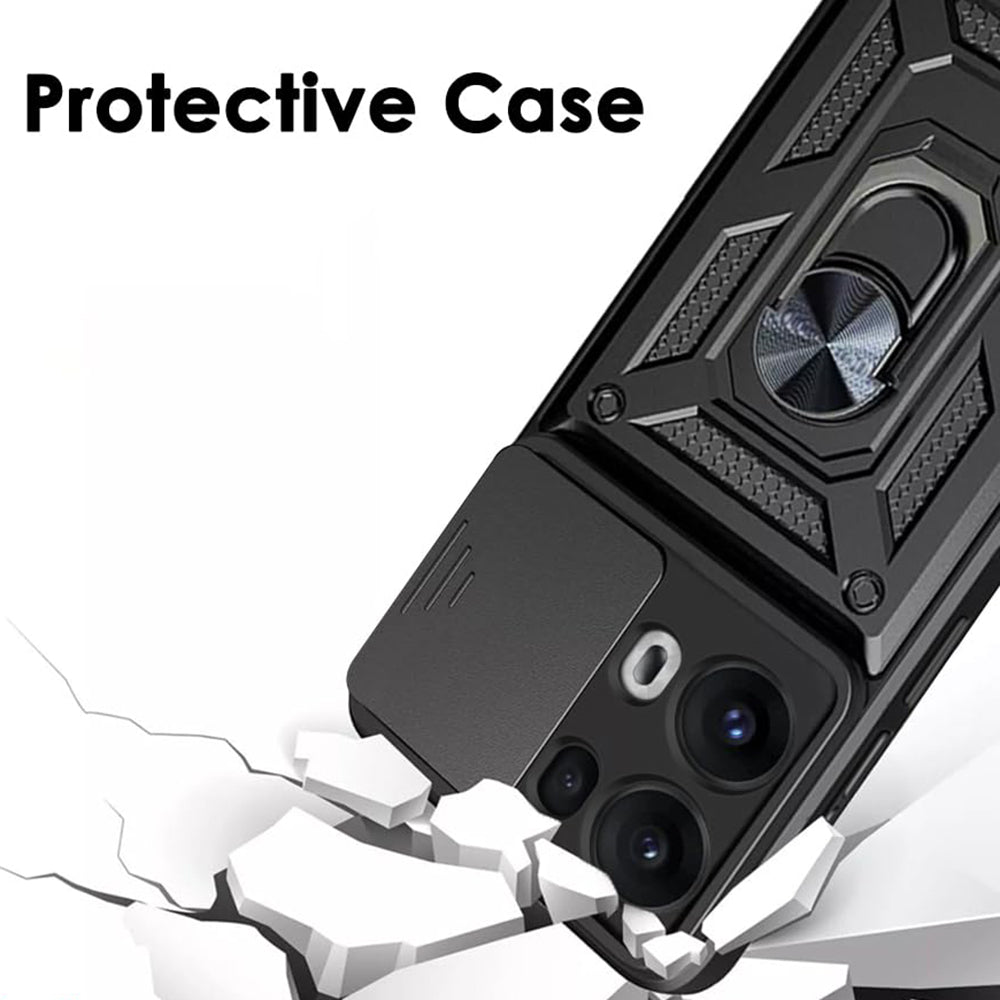 Θήκη για Oppo Reno13 Pro, Techsuit, CamShield, Μαύρο