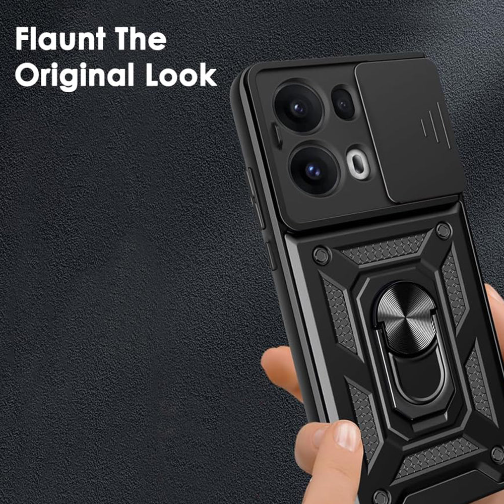 Θήκη για Oppo Reno13 Pro, Techsuit, CamShield, Μαύρο