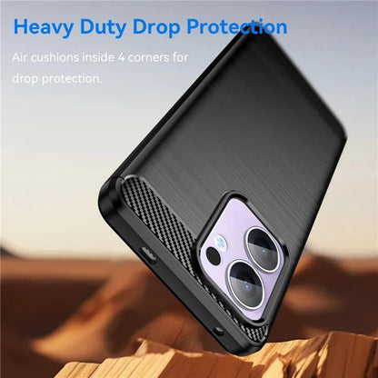 Θήκη για Oppo Reno13 Pro, Techsuit, Carbon, Μαύρο