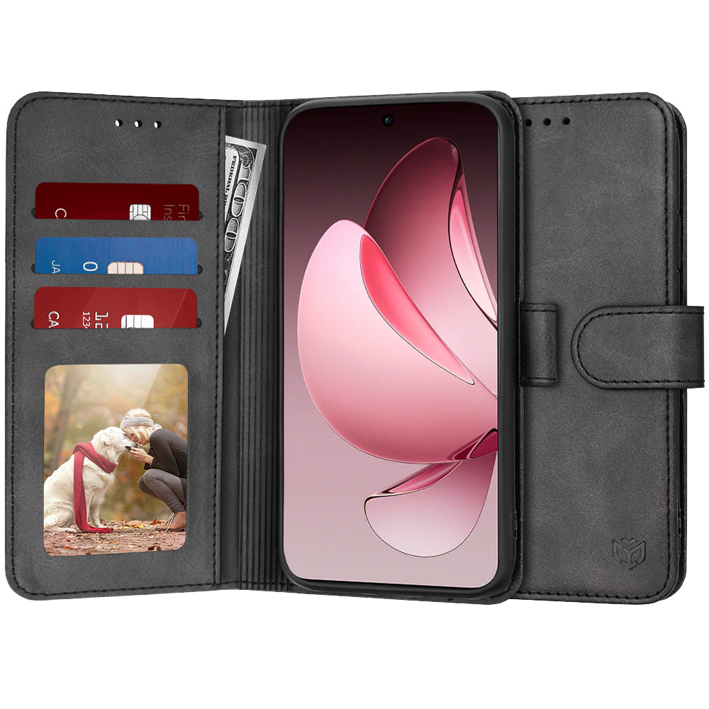 Θήκη για Oppo Reno13 Pro, Techsuit, Diary Book, Μαύρο