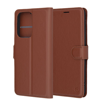 Θήκη για Oppo Reno13 Pro, Techsuit, Leather Folio, Καφέ