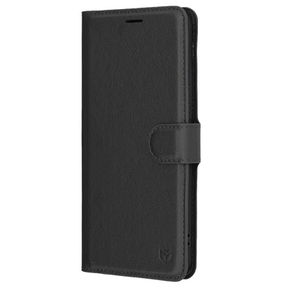 Θήκη για Oppo Reno13 Pro, Techsuit, Leather Folio, Μαύρη