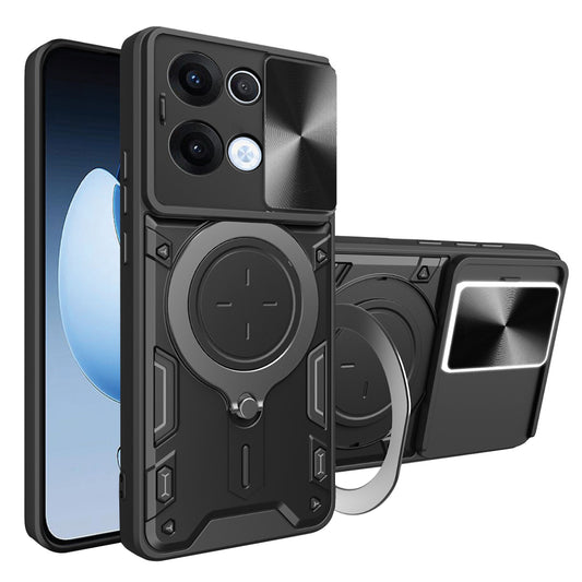 Θήκη για Oppo Reno13, Techsuit, CamGuard Pro, Μαύρο
