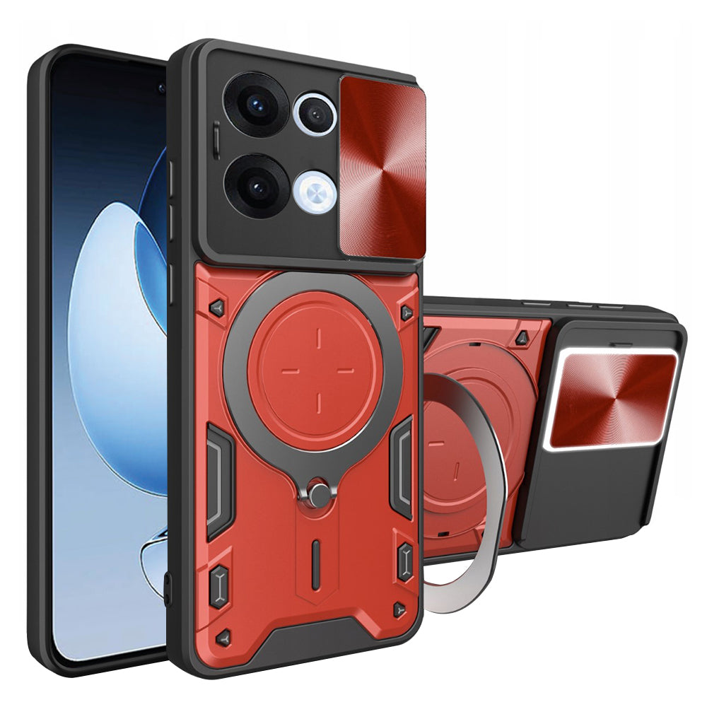 Θήκη για Oppo Reno13, Techsuit, CamGuard Pro, Κόκκινο
