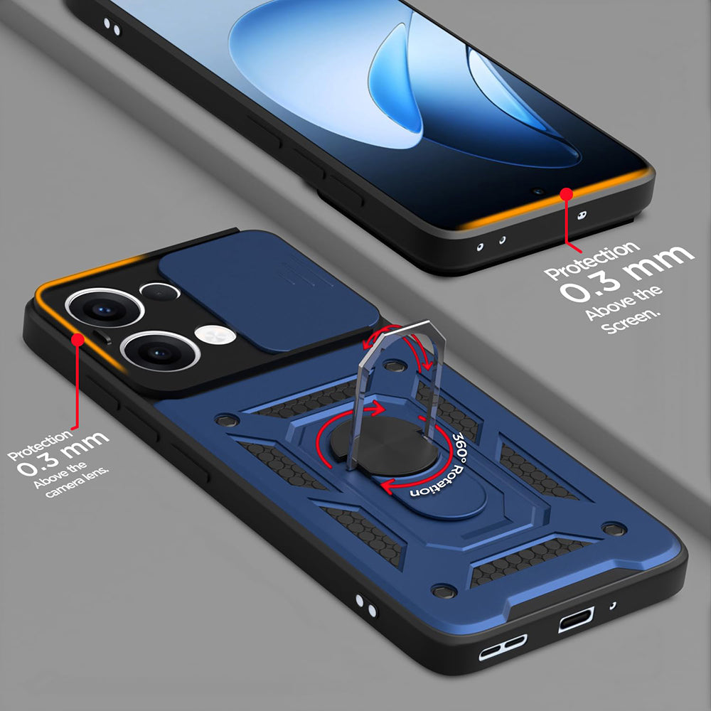Θήκη για Oppo Reno13, Techsuit, CamShield, Πράσινο