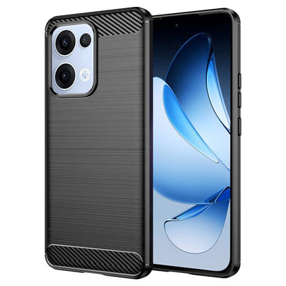Case for Oppo Reno13, Techsuit, Carbon, Black